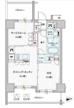 デュオステージ大山の物件間取画像